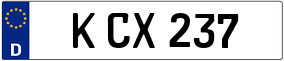 Trailer License Plate